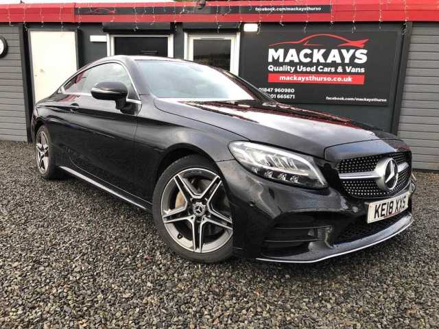 Mercedes-Benz C Class 2.0 300 Amg Line Auto Coupe Petrol Black